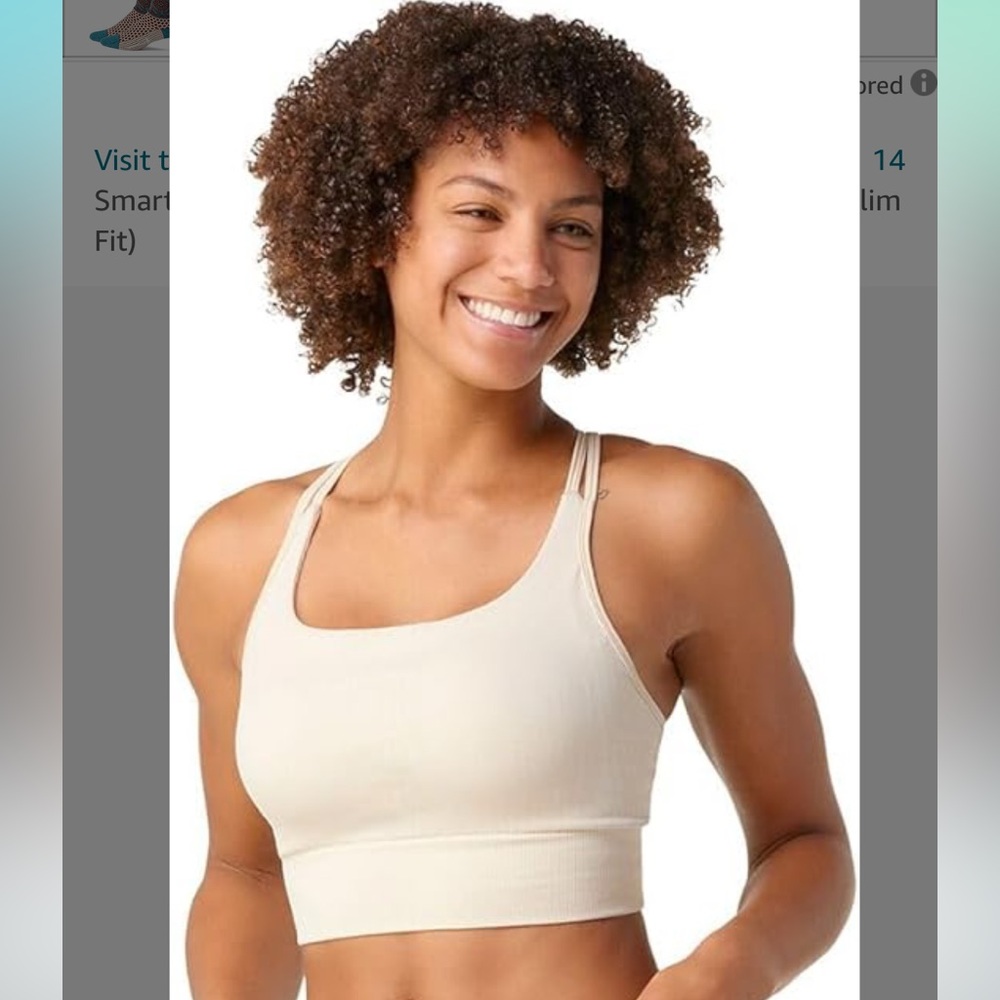 SMARTWOOL Women’s Intraknit Strappy Bra Size Large